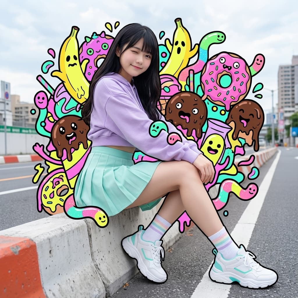 ポップアートのレイヤー